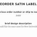 PPLR_HIDDEN_PRODUCT Reorder Previous Label Design - SATIN