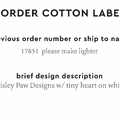 PPLR_HIDDEN_PRODUCT Reorder Previous Label Design - COTTON