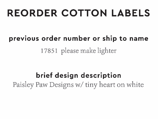 PPLR_HIDDEN_PRODUCT Reorder Previous Label Design - COTTON