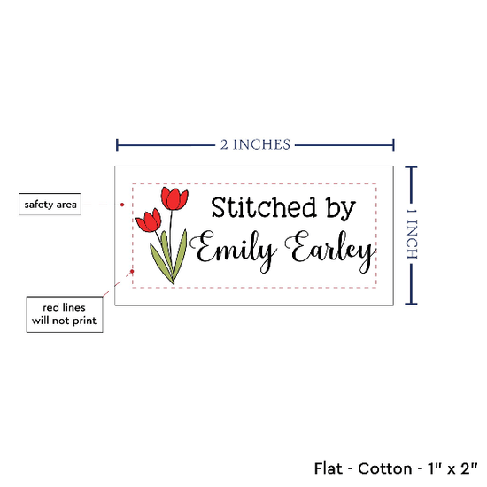 PPLR_HIDDEN_PRODUCT Spring Tulips (2"x1"-Cotton)