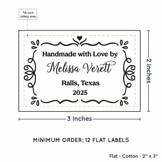 PPLR_HIDDEN_PRODUCT Swirl Accent Border (2"x3" Cotton - 12 labels/set)