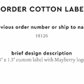 PPLR_HIDDEN_PRODUCT Reorder Previous Label Design - COTTON