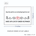 PPLR_HIDDEN_PRODUCT Double Heart Quote (2"x3" Cotton - 12 labels/set)