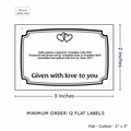 PPLR_HIDDEN_PRODUCT Frame Quote (2"x3" Cotton - 12 labels/set)