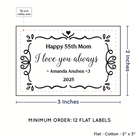 PPLR_HIDDEN_PRODUCT Swirl Accent Border (2"x3" Cotton - 12 labels/set)