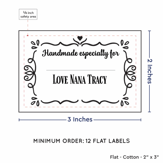 PPLR_HIDDEN_PRODUCT Swirl Accent Border with Fill in Blanks (2"x3" Cotton - 12 labels/set)