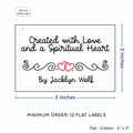 PPLR_HIDDEN_PRODUCT Double Heart Quote (2"x3" Cotton - 12 labels/set)