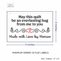 PPLR_HIDDEN_PRODUCT Double Heart Quote (2"x3" Cotton - 12 labels/set)
