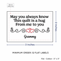 PPLR_HIDDEN_PRODUCT Double Heart Quote (2"x3" Cotton - 12 labels/set)