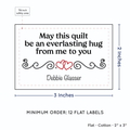 PPLR_HIDDEN_PRODUCT Double Heart Quote (2"x3" Cotton - 12 labels/set)