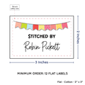 PPLR_HIDDEN_PRODUCT Colorful Banner (2"x3" Cotton - 12 labels/set)