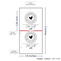 PPLR_HIDDEN_PRODUCT Print Your Logo or Image on FOLDED Cotton Tags