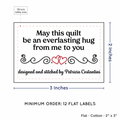 PPLR_HIDDEN_PRODUCT Double Heart Quote (2"x3" Cotton - 12 labels/set)