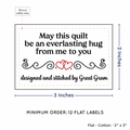 PPLR_HIDDEN_PRODUCT Double Heart Quote (2"x3" Cotton - 12 labels/set)