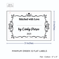 PPLR_HIDDEN_PRODUCT Swirl Accent Border with Fill in Blanks (2"x3" Cotton - 12 labels/set)