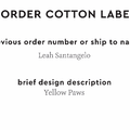 PPLR_HIDDEN_PRODUCT Reorder Previous Label Design - COTTON