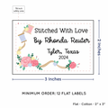PPLR_HIDDEN_PRODUCT Thread and Flowers (2"x3" Cotton - 12 labels/set)