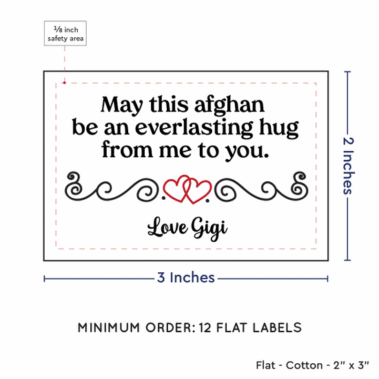 PPLR_HIDDEN_PRODUCT Double Heart Quote (2"x3" Cotton - 12 labels/set)