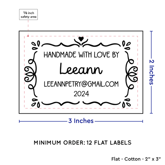 PPLR_HIDDEN_PRODUCT Swirl Accent Border (2"x3" Cotton - 12 labels/set)