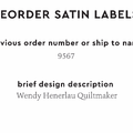 PPLR_HIDDEN_PRODUCT Reorder Previous Label Design - SATIN