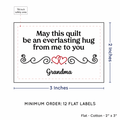 PPLR_HIDDEN_PRODUCT Double Heart Quote (2"x3" Cotton - 12 labels/set)