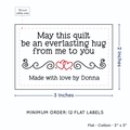PPLR_HIDDEN_PRODUCT Double Heart Quote (2"x3" Cotton - 12 labels/set)