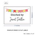 PPLR_HIDDEN_PRODUCT Colorful Banner (2"x3" Cotton - 12 labels/set)