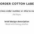 PPLR_HIDDEN_PRODUCT Reorder Previous Label Design - COTTON