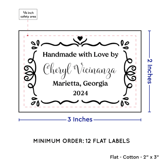 PPLR_HIDDEN_PRODUCT Swirl Accent Border (2"x3" Cotton - 12 labels/set)