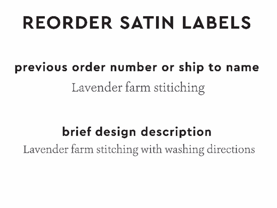 PPLR_HIDDEN_PRODUCT Reorder Previous Label Design - SATIN