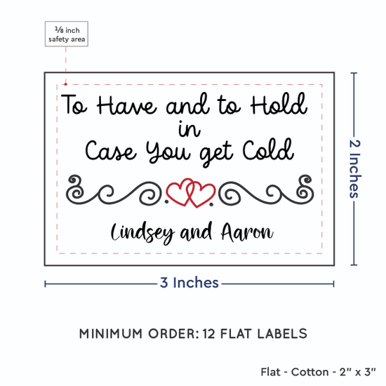 PPLR_HIDDEN_PRODUCT Double Heart Quote (2"x3" Cotton - 12 labels/set)