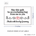 PPLR_HIDDEN_PRODUCT Double Heart Quote (2"x3" Cotton - 12 labels/set)
