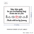 PPLR_HIDDEN_PRODUCT Double Heart Quote (2"x3" Cotton - 12 labels/set)