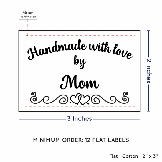 PPLR_HIDDEN_PRODUCT Double Heart Border (2"x3" Cotton - 12 labels/set)