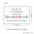 PPLR_HIDDEN_PRODUCT Double Heart Quote (2"x3" Cotton - 12 labels/set)