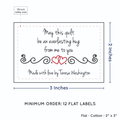 PPLR_HIDDEN_PRODUCT Double Heart Quote (2"x3" Cotton - 12 labels/set)