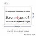 PPLR_HIDDEN_PRODUCT Double Heart Quote (2"x3" Cotton - 12 labels/set)