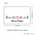 PPLR_HIDDEN_PRODUCT Double Heart Quote (2"x3" Cotton - 12 labels/set)