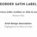 PPLR_HIDDEN_PRODUCT Reorder Previous Label Design - SATIN