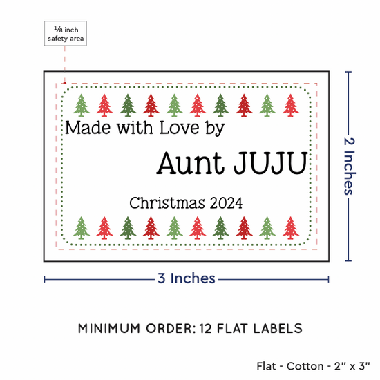 PPLR_HIDDEN_PRODUCT Christmas Trees (2"x3" Cotton - 12 labels/set)