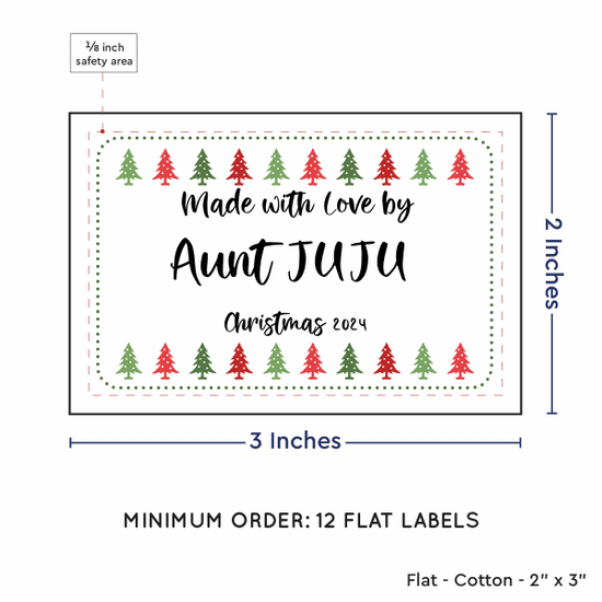 PPLR_HIDDEN_PRODUCT Christmas Trees (2"x3" Cotton - 12 labels/set)