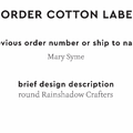 PPLR_HIDDEN_PRODUCT Reorder Previous Label Design - COTTON