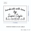 PPLR_HIDDEN_PRODUCT Double Heart Border (2"x3" Cotton - 12 labels/set)
