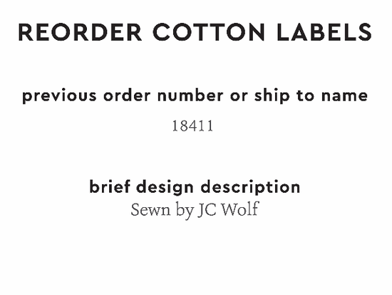PPLR_HIDDEN_PRODUCT Reorder Previous Label Design - COTTON