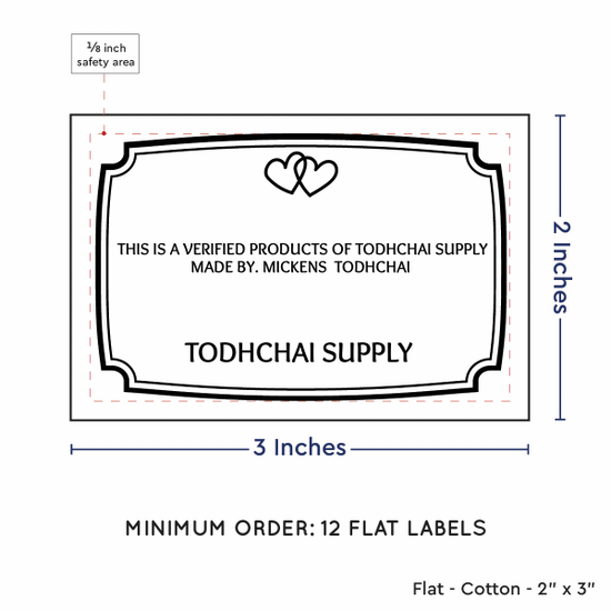 PPLR_HIDDEN_PRODUCT Frame Quote (2"x3" Cotton - 12 labels/set)