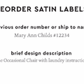 PPLR_HIDDEN_PRODUCT Reorder Previous Label Design - SATIN