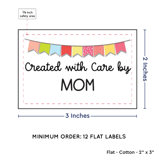 PPLR_HIDDEN_PRODUCT Colorful Banner (2"x3" Cotton - 12 labels/set)