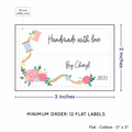 PPLR_HIDDEN_PRODUCT Thread and Flowers with Fill in Blanks (2"x3" Cotton - 12 labels/set)