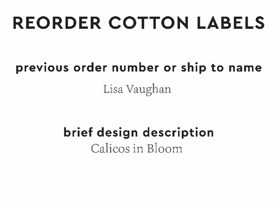 PPLR_HIDDEN_PRODUCT Reorder Previous Label Design - COTTON