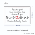 PPLR_HIDDEN_PRODUCT Double Heart Quote (2"x3" Cotton - 12 labels/set)